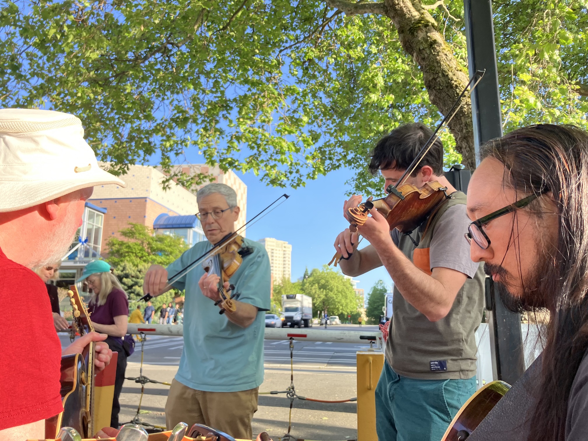 Jamming with Dave Bartley and Claude Ginsburg